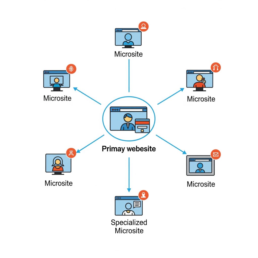 Microsite graphic explanation for businesses