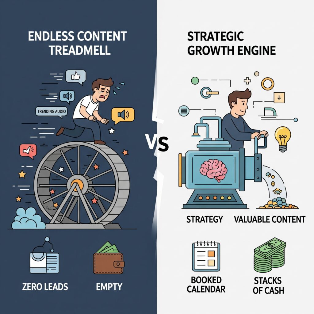 Business marketing strategy vs just social media posts